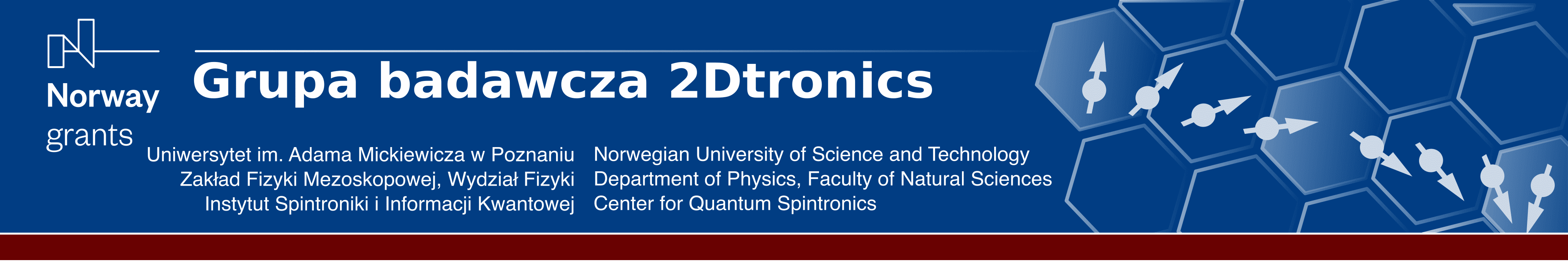 zespół 2Dtronics, Fundusze Norweskie, UAM, NTNU